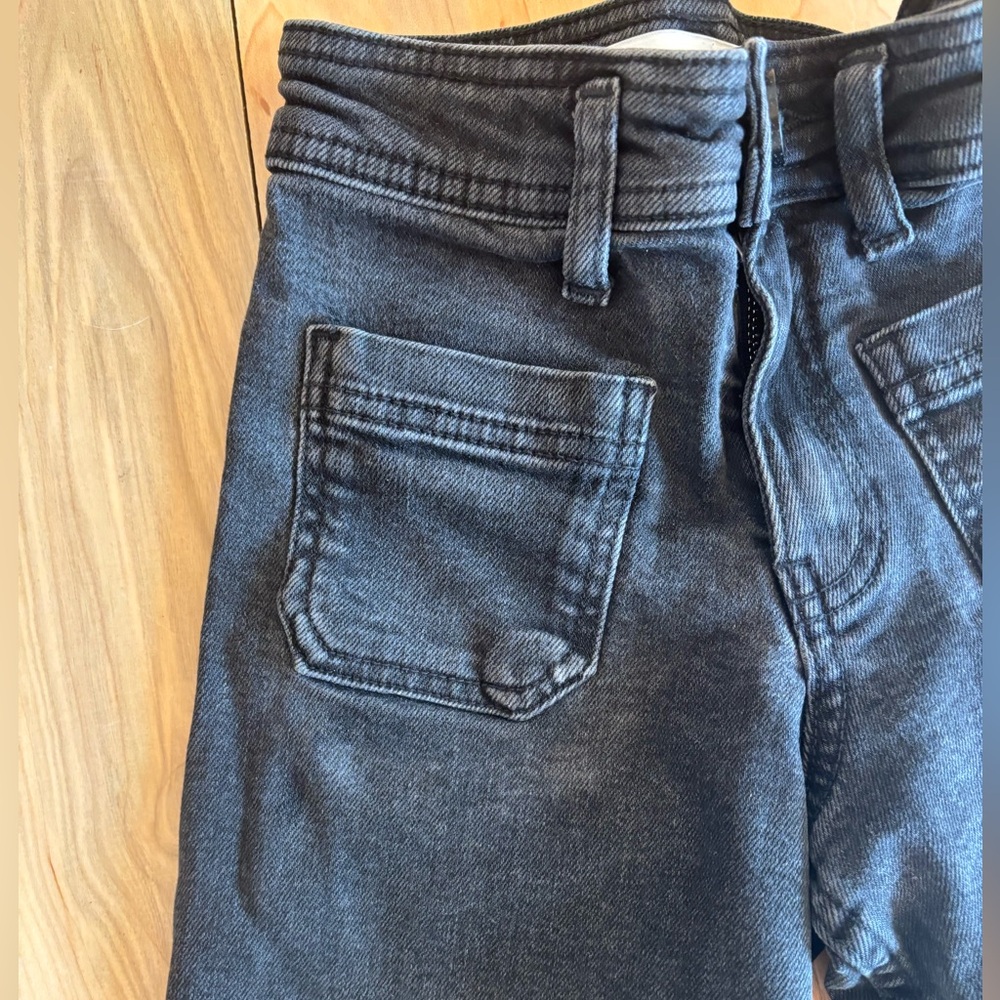 Zara  Girls Jeans. Black.  Wide-Leg Jeans. - Picture 2 of 6
